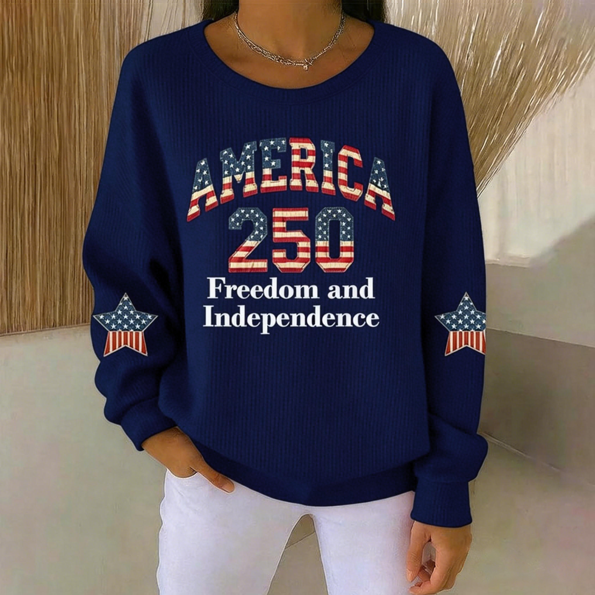 Women's US 250th Anniversary Printed Casual Sweatshirt