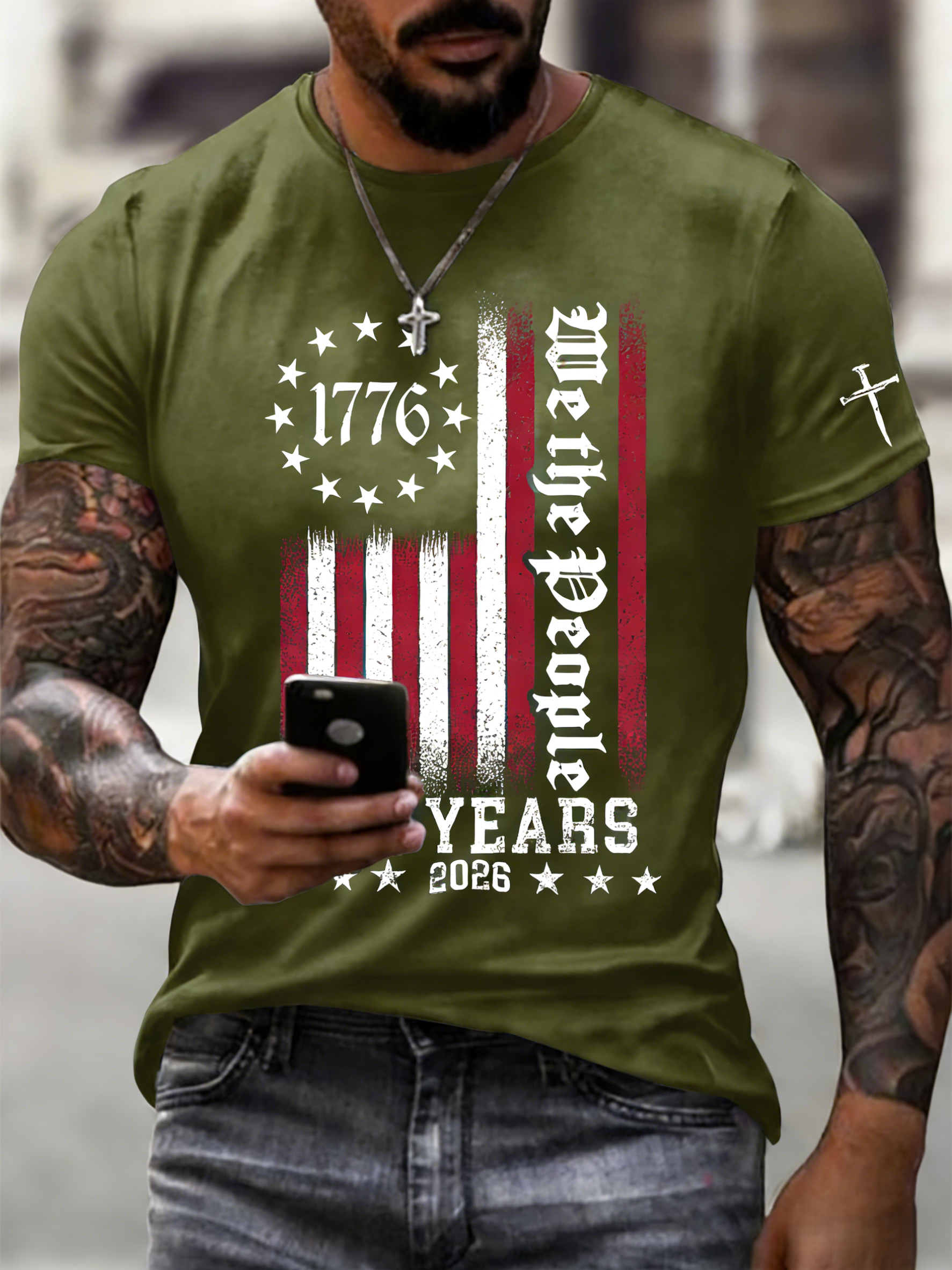 🎖️Men's Casual Printed Short-Sleeve T-Shirt