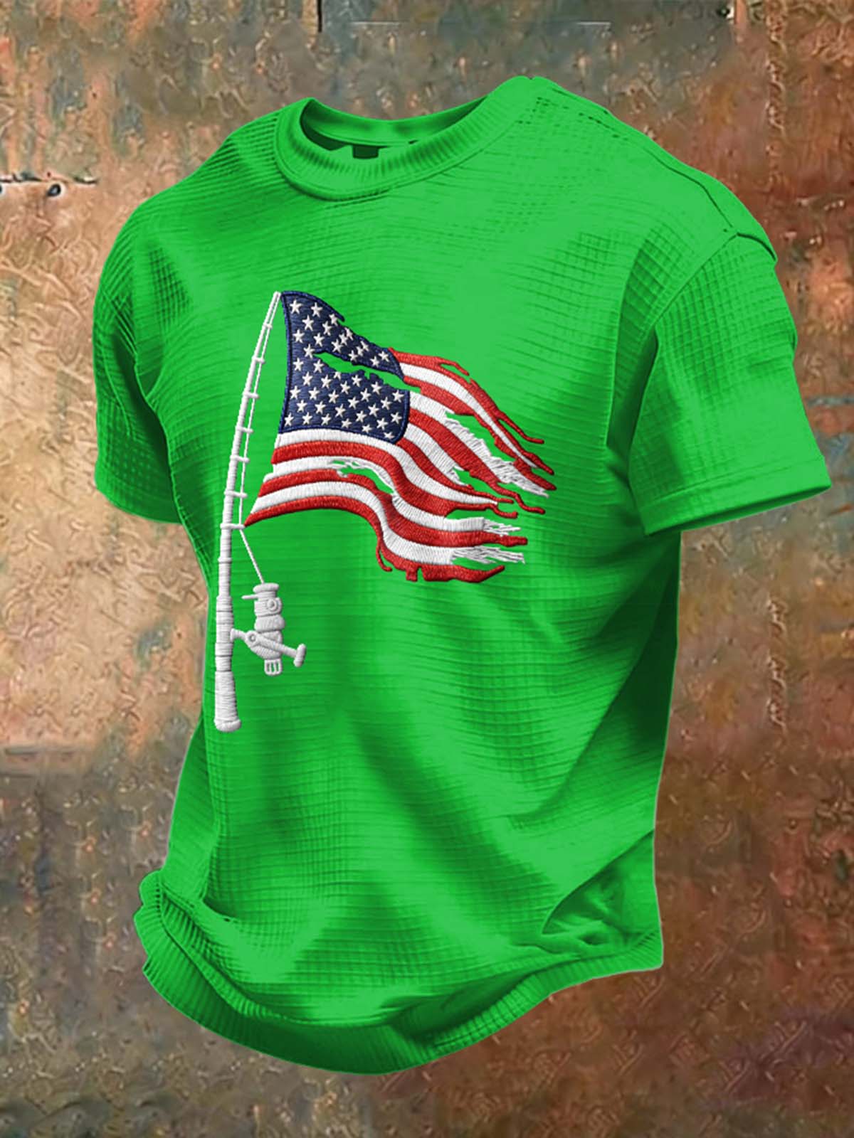 Men's Fishing Enthusiasts Print Short-Sleeve T-Shirt