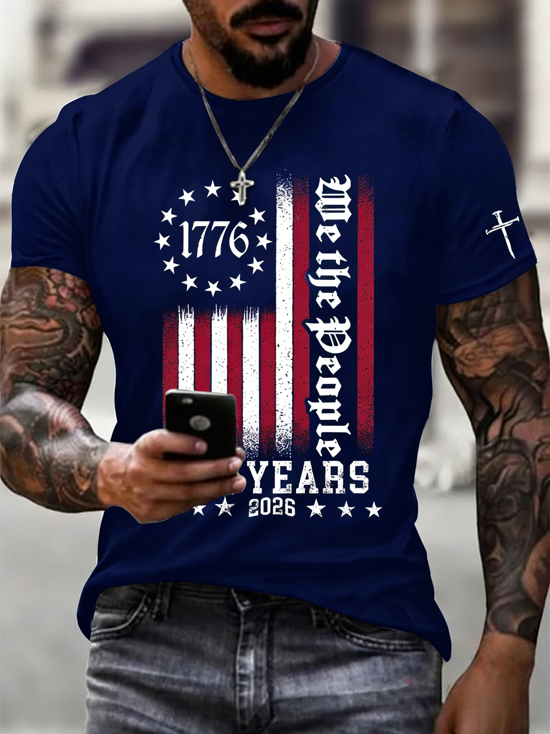 🎖️Men's Casual Printed Short-Sleeve T-Shirt