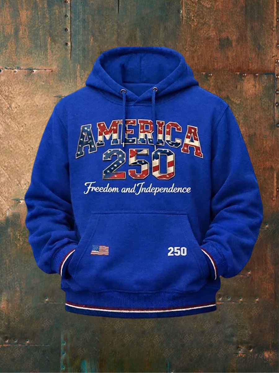 Unisex USA 250th Anniversary Print Hoodie