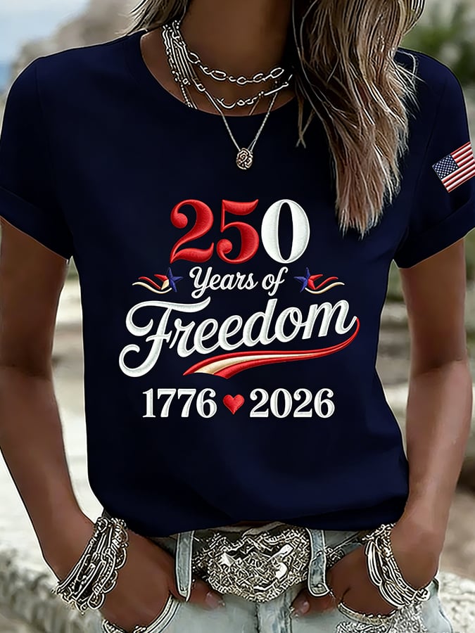 Women's  America 250th Anniversary Print T-Shirt