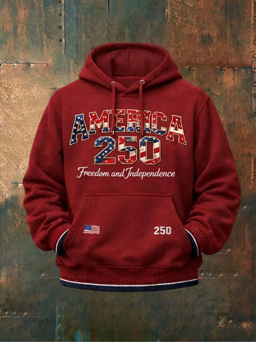 Unisex USA 250th Anniversary Print Hoodie