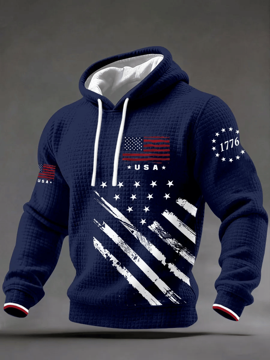 🎖️Men's  250th Anniversary USA Print Hoodie