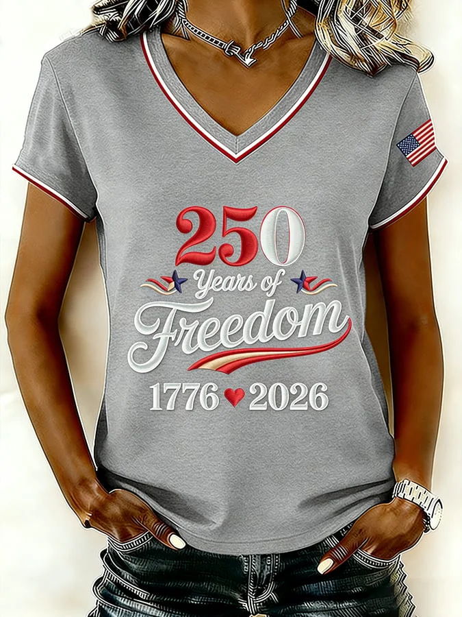 Women's Vintage America 250th Anniversary Print T-Shirt