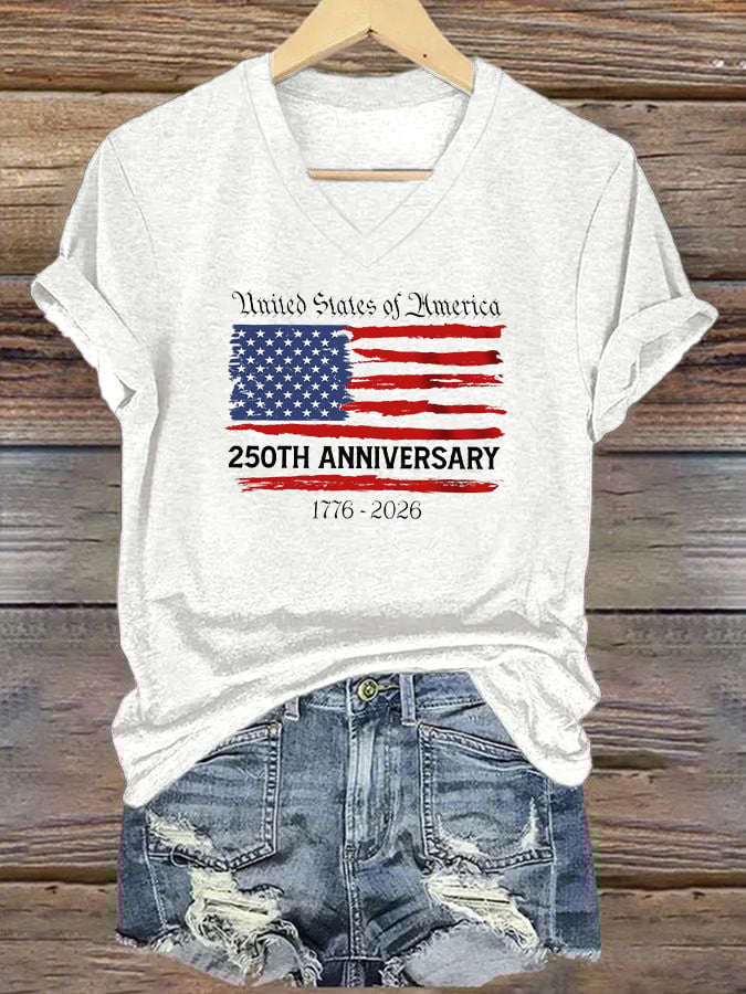 Women's Casual American 250 Commemorative T-shirt