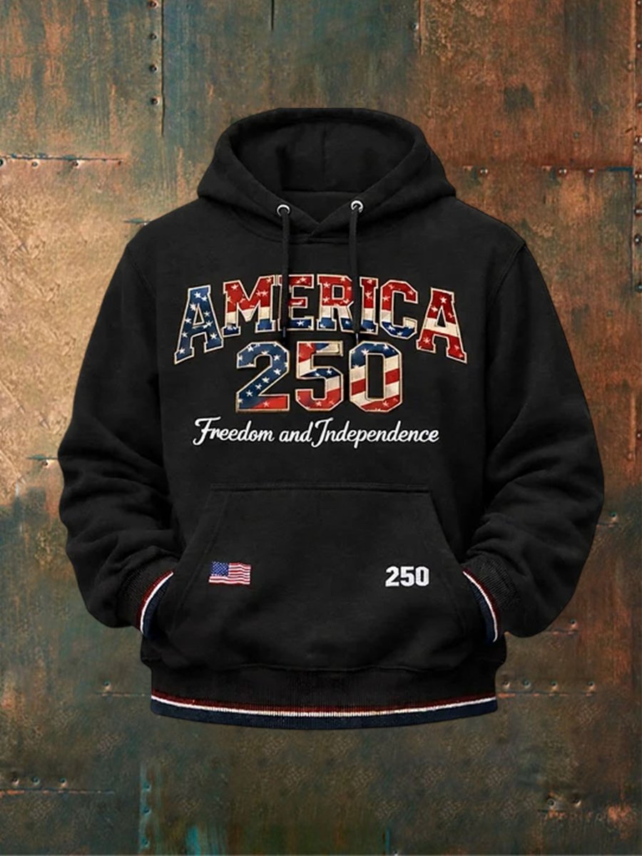 Unisex USA 250th Anniversary Print Hoodie