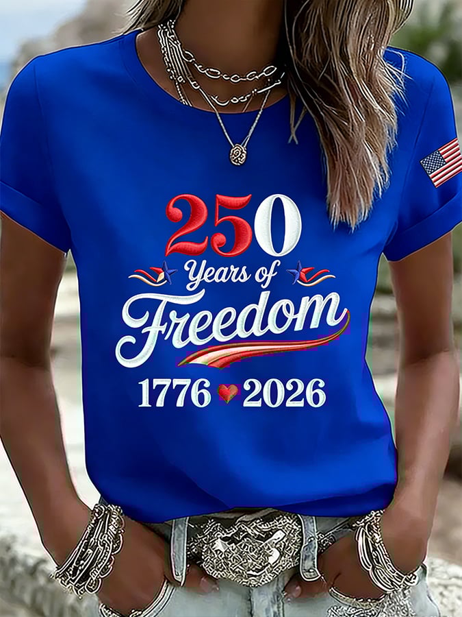 Women's  America 250th Anniversary Print T-Shirt