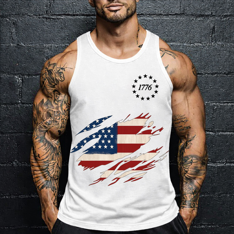 Men's 250th Anniversary Print Casual Vest