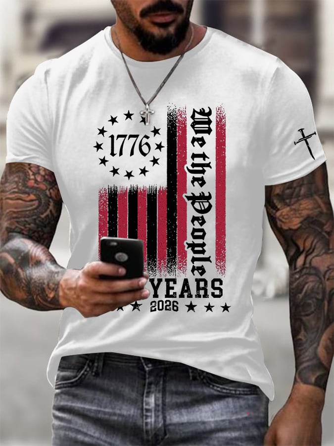 🎖️Men's Casual Printed Short-Sleeve T-Shirt