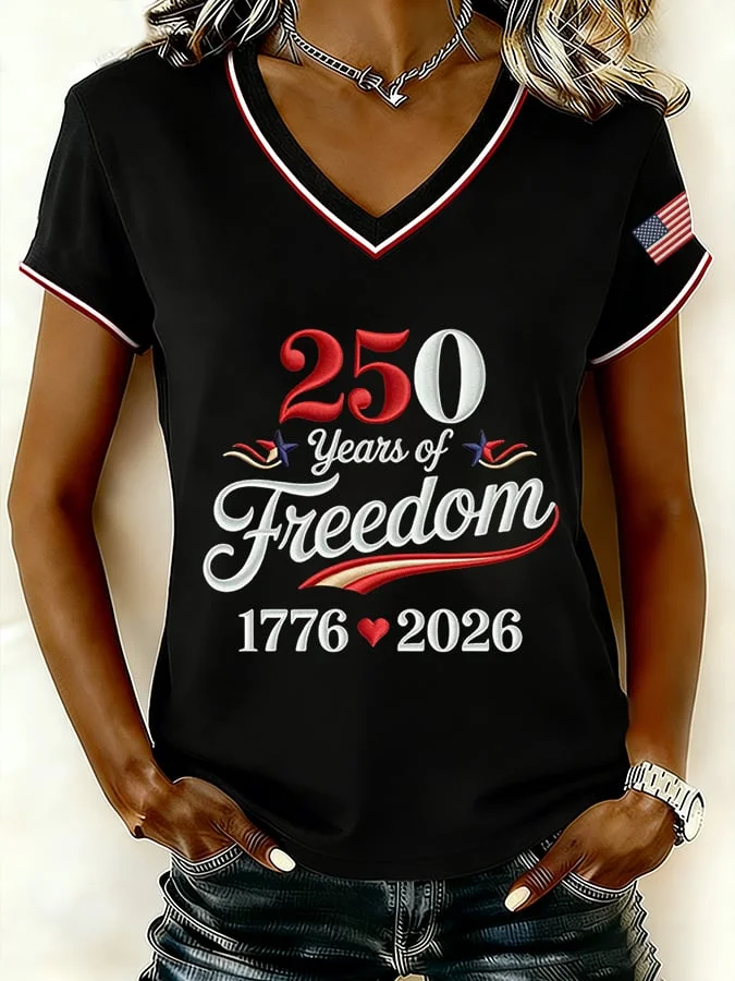 Women's Vintage America 250th Anniversary Print T-Shirt