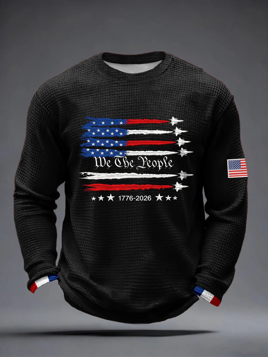 Men's USA 1776-2026 Printed Casual Top