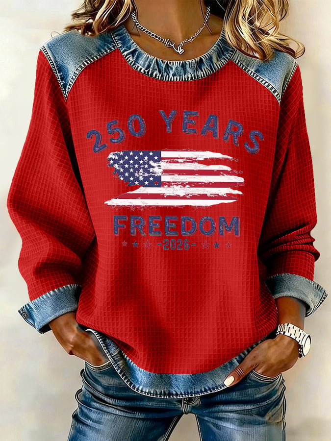 Women's 250th Anniversary USA Print Sweatshirt