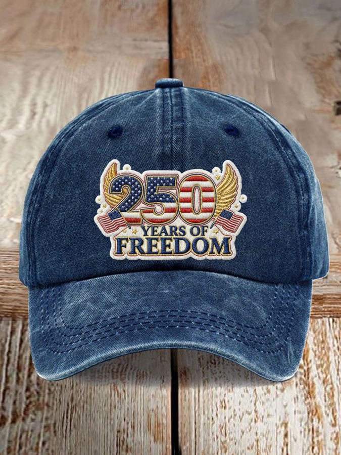Men's and women's casual American 250th anniversary printed hats