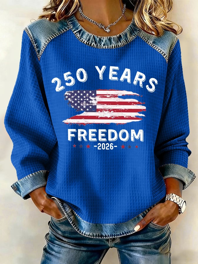 Women's 250th Anniversary USA Print Sweatshirt