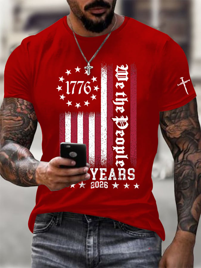 🎖️Men's Casual Printed Short-Sleeve T-Shirt