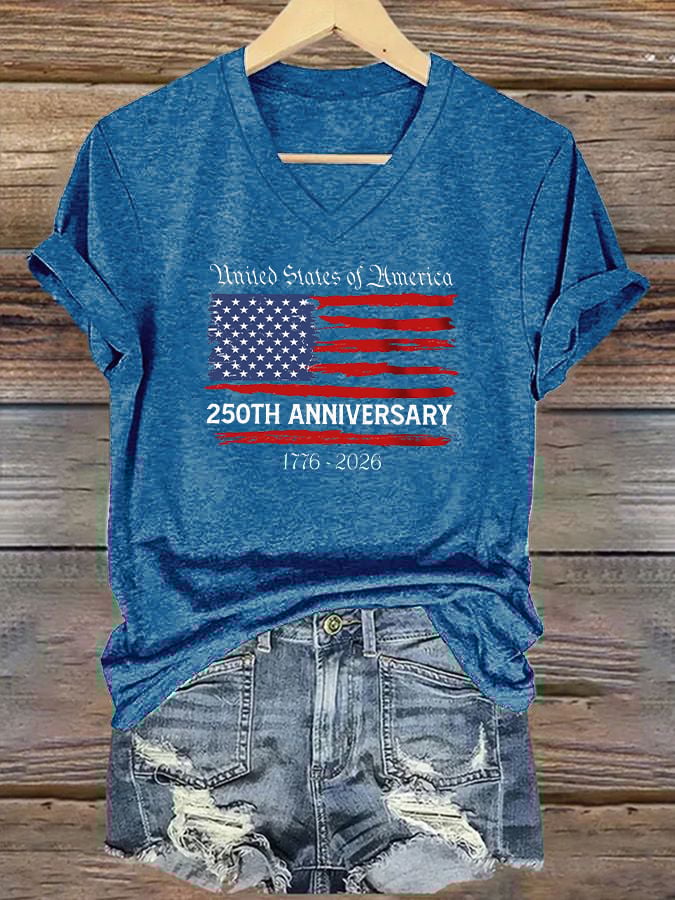 Women's Casual American 250 Commemorative T-shirt