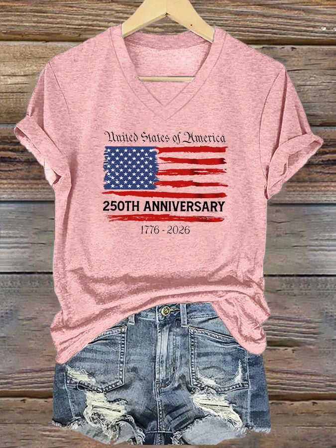 Women's Casual American 250 Commemorative T-shirt