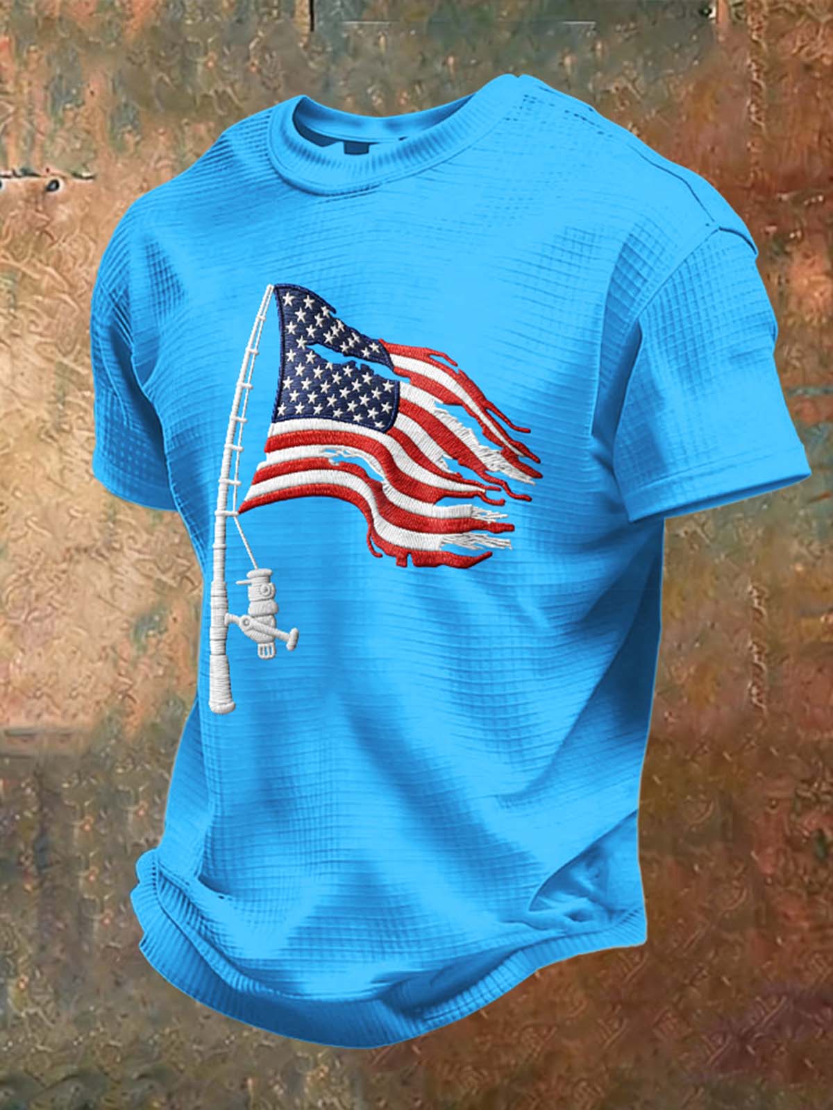 Men's Fishing Enthusiasts Print Short-Sleeve T-Shirt