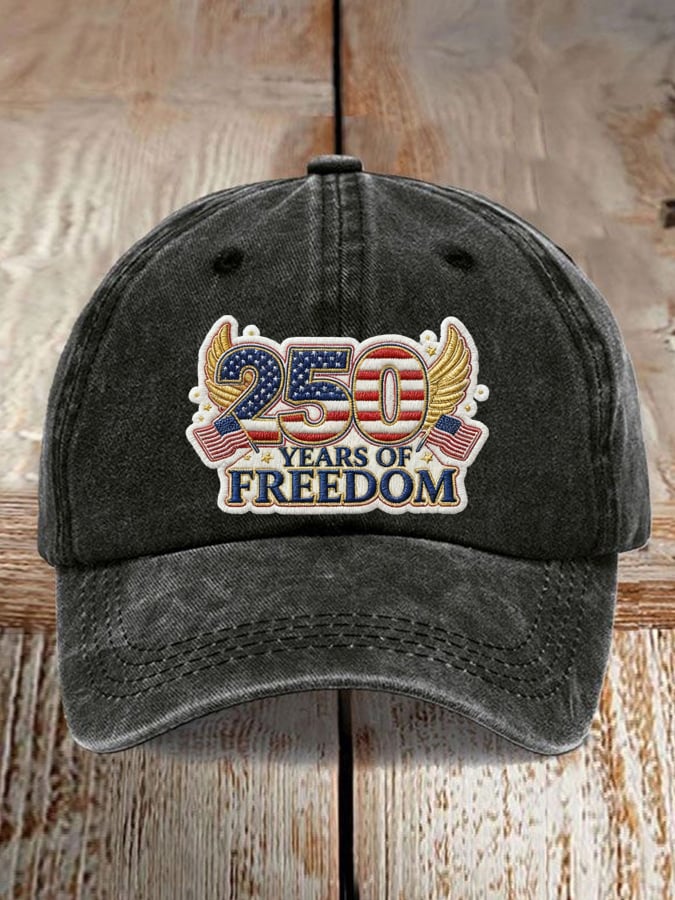 Men's and women's casual American 250th anniversary printed hats