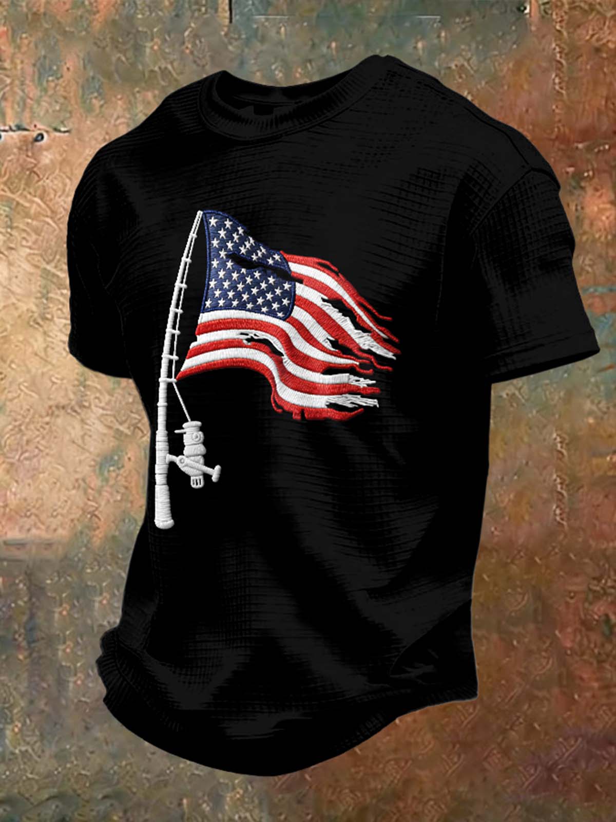 Men's Fishing Enthusiasts Print Short-Sleeve T-Shirt