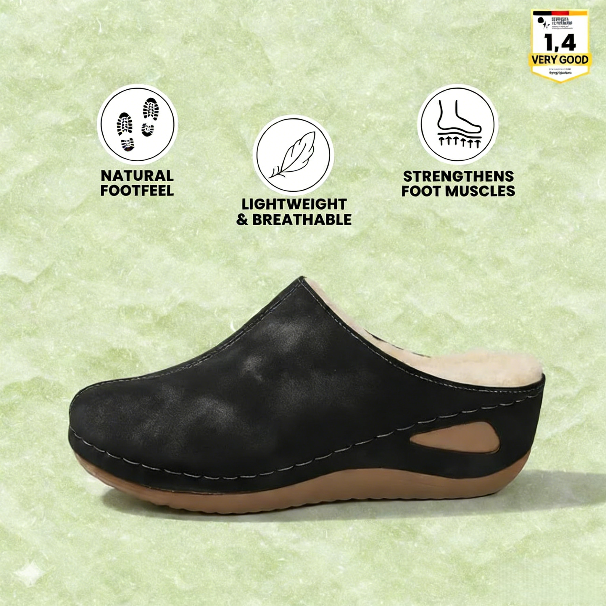 Vivastep - ergonomic and non-slip winter slippers for pain relief
