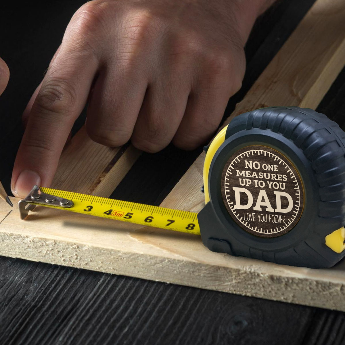 🔧 “No One Measures Up To You Dad” Tape Measure A Gift That Measures Love, Not Just Length ❤️