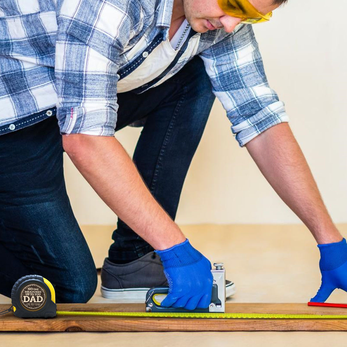 🔧 “No One Measures Up To You Dad” Tape Measure A Gift That Measures Love, Not Just Length ❤️