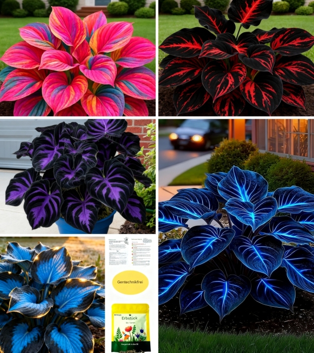 💥 2025 Hot New Release –Midnight Aurora Hosta, The Plant That Glows at Night 🌌