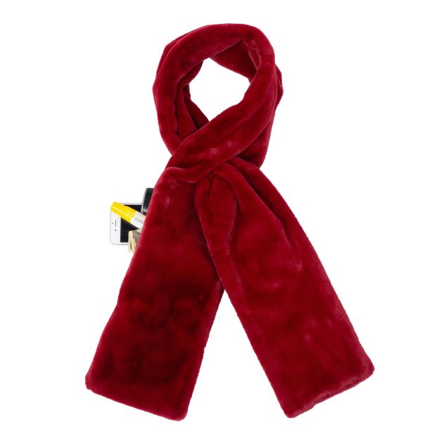 🔥LAST DAY 49% OFF – 🧣✨Faux Fur Scarf With Hidden Zipper Pocket For Cell Phone and Valuables