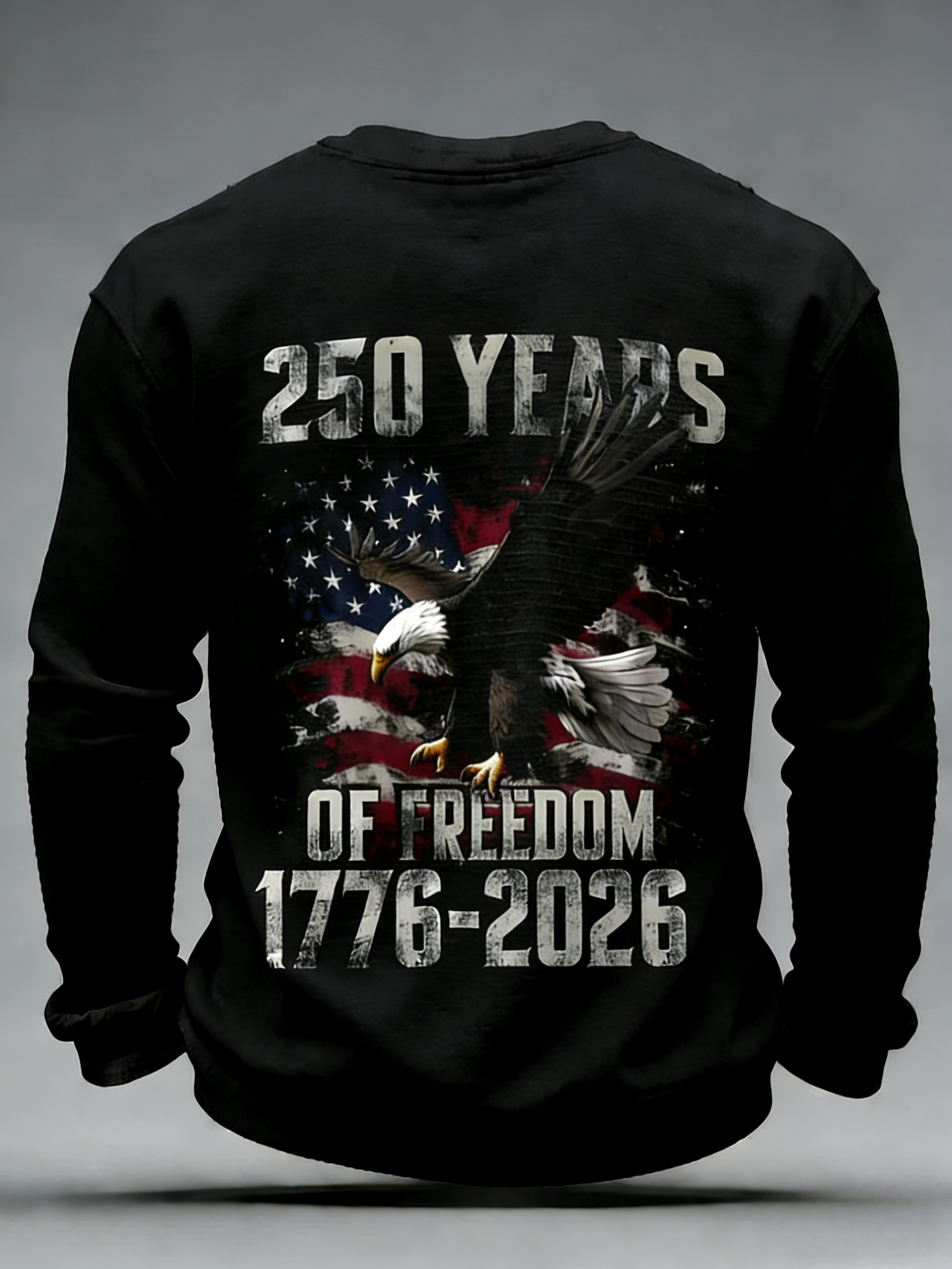 Men'S Casual T-Shirt With American 250th Anniversary Print