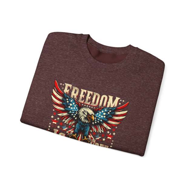 Sweatshirt — 'Freedom Is Not Free' American Eagle Patriotic Crewneck