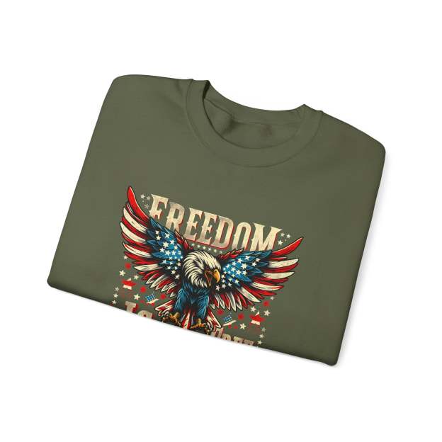 Sweatshirt — 'Freedom Is Not Free' American Eagle Patriotic Crewneck