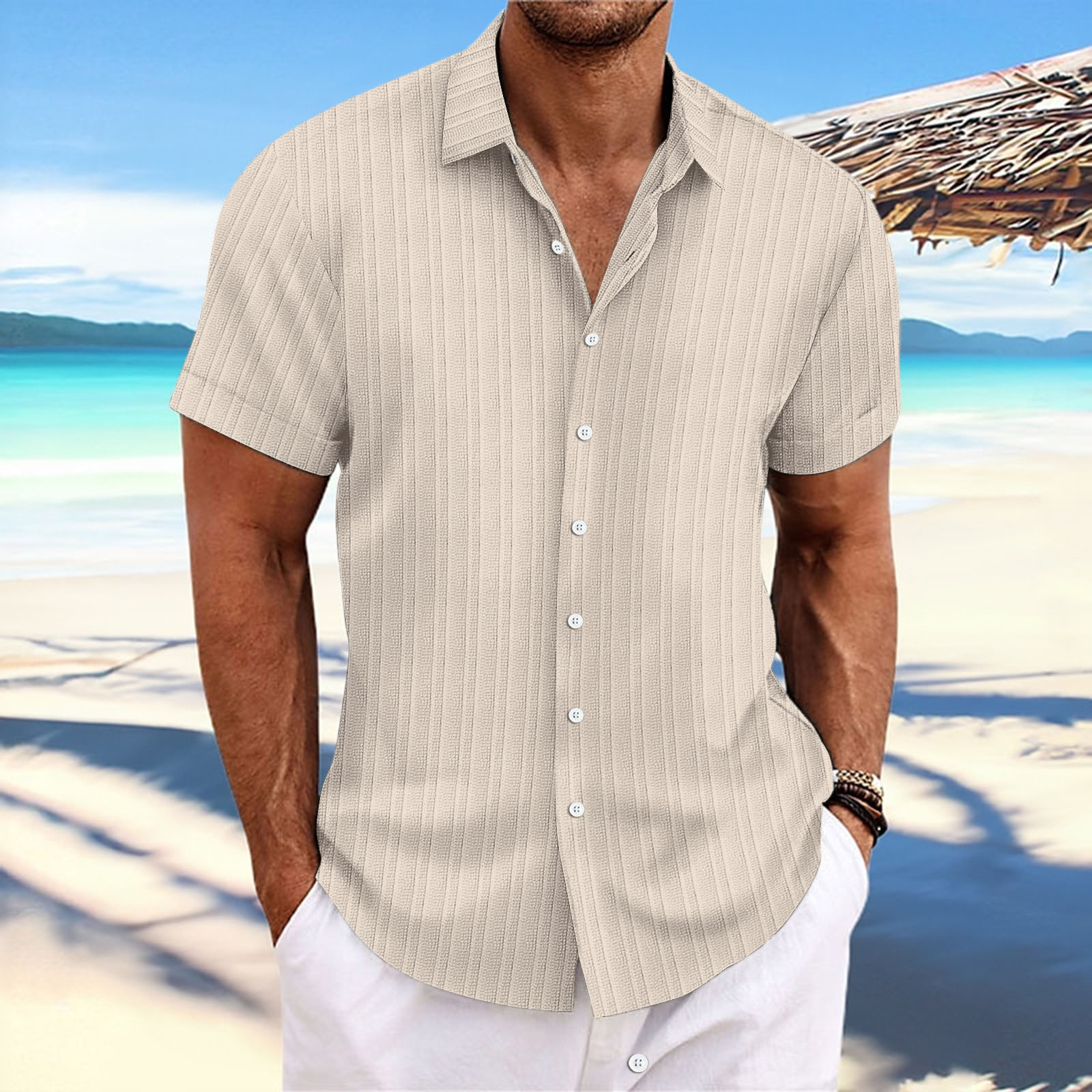 Men's Cotton And Linen Comfortable Shirt
