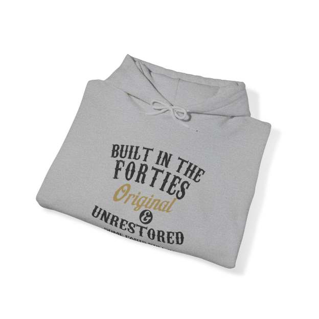 Built In The Forties Original Unrestored Some Parts Still In Working Order Hooded Sweatshirt