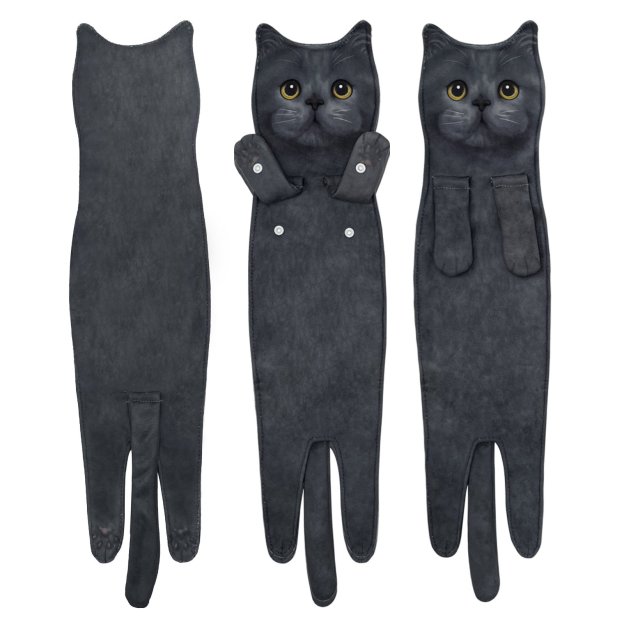 🎁 Early Christmas Sale 🎅 Funny Cat Hand Towels