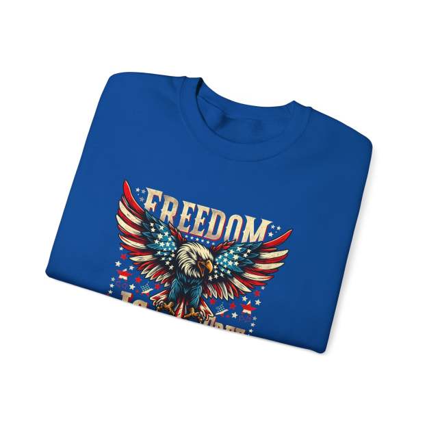 Sweatshirt — 'Freedom Is Not Free' American Eagle Patriotic Crewneck