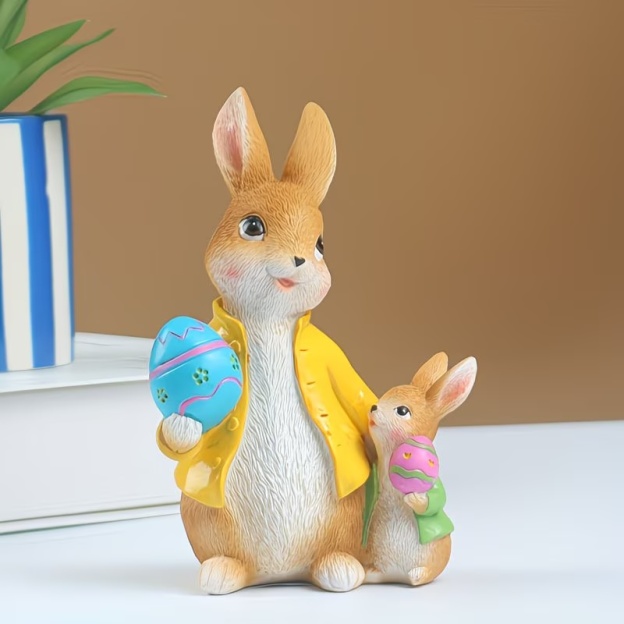 🔥LAST DAY 49% OFF-🐰 Adorable Bunny Family Easter Figurine Set