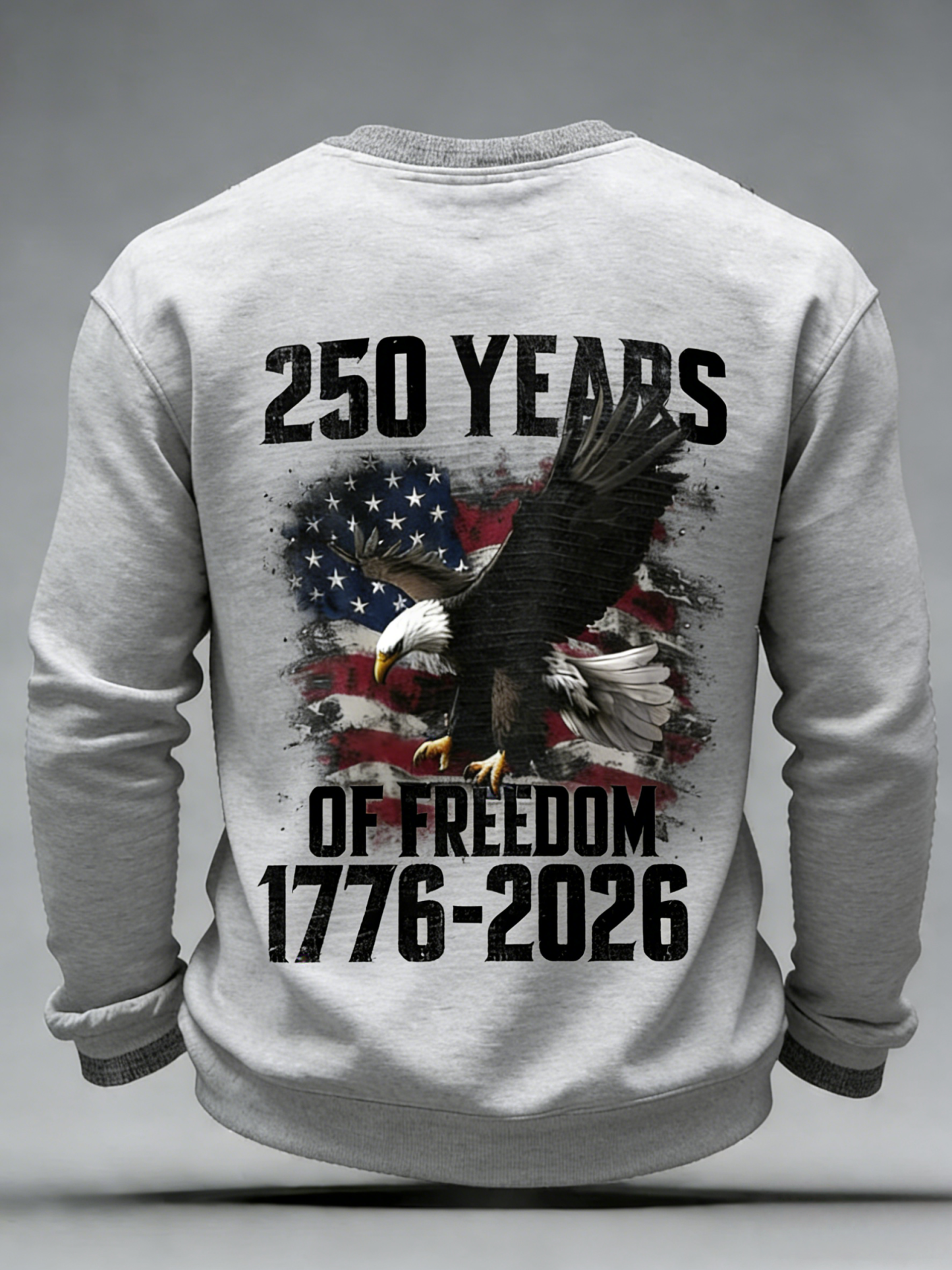 Men'S Casual T-Shirt With American 250th Anniversary Print
