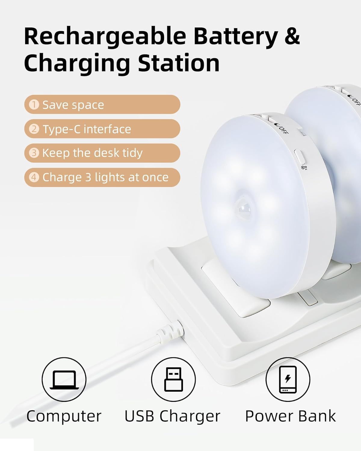 🎉Monthly Special 49% Off💥🔥Rechargeable Puck Lights with Remote
