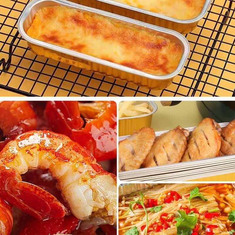 Aluminum Foil Mini Pans🍗Barbecue🍰Bake🍳Air fryer