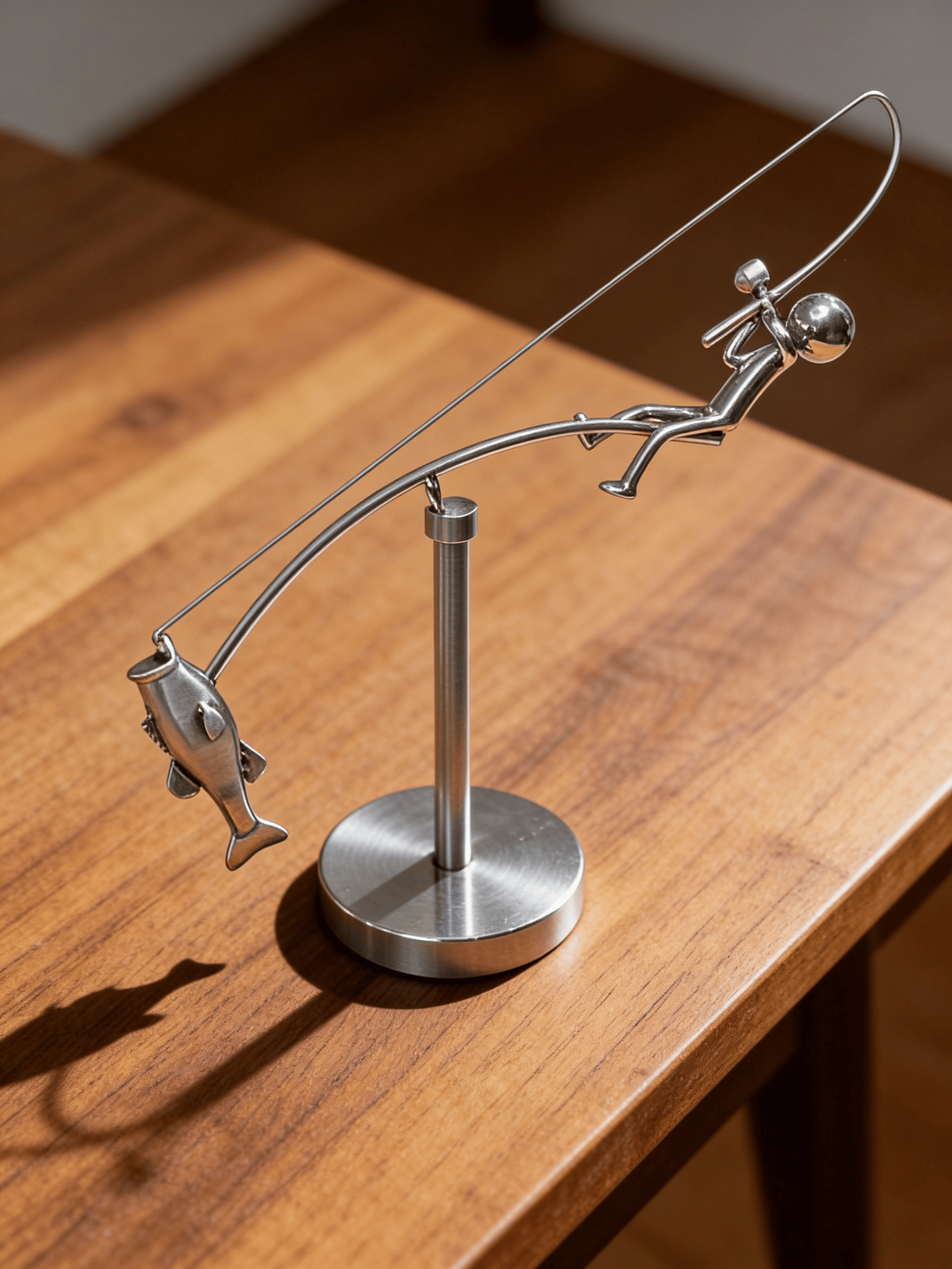 🎣The Fisherman Balancing Sculpture