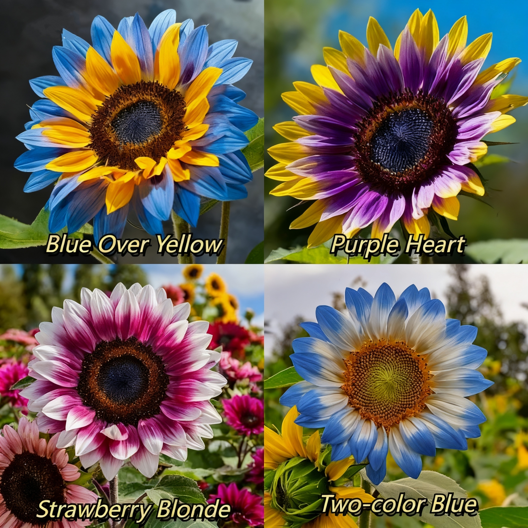 🌌🔥 Midnight Blaze Sunflower Seeds– The Rarest Sunflower You’ll Ever Grow! 🌻