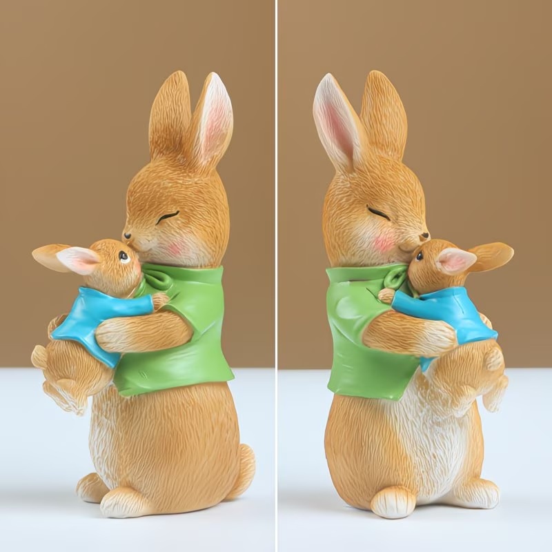 🔥LAST DAY 49% OFF-🐰 Adorable Bunny Family Easter Figurine Set