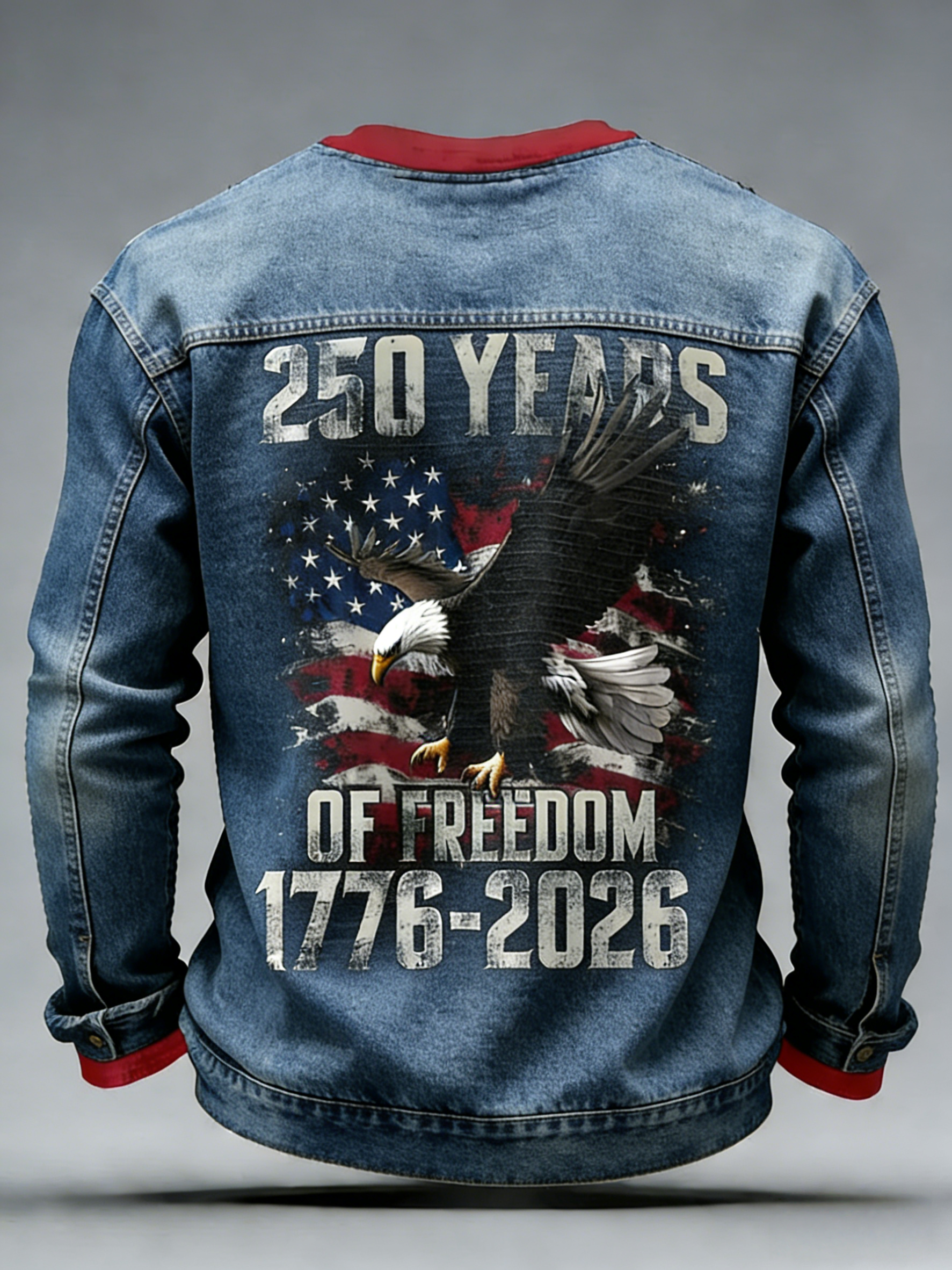 Men'S Casual T-Shirt With American 250th Anniversary Print