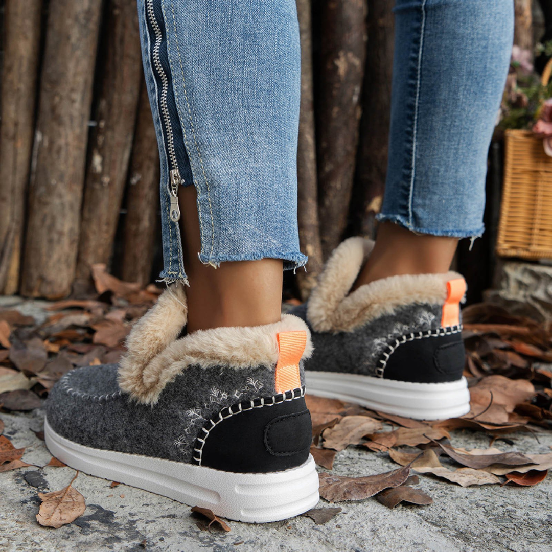 🔥Hot Sale 49% OFF🔥 - Kickly Orthopedic Fleece Slip-On Boots