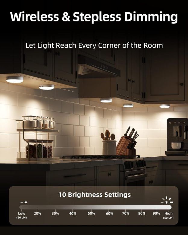 🎉Monthly Special 49% Off💥🔥Rechargeable Puck Lights with Remote