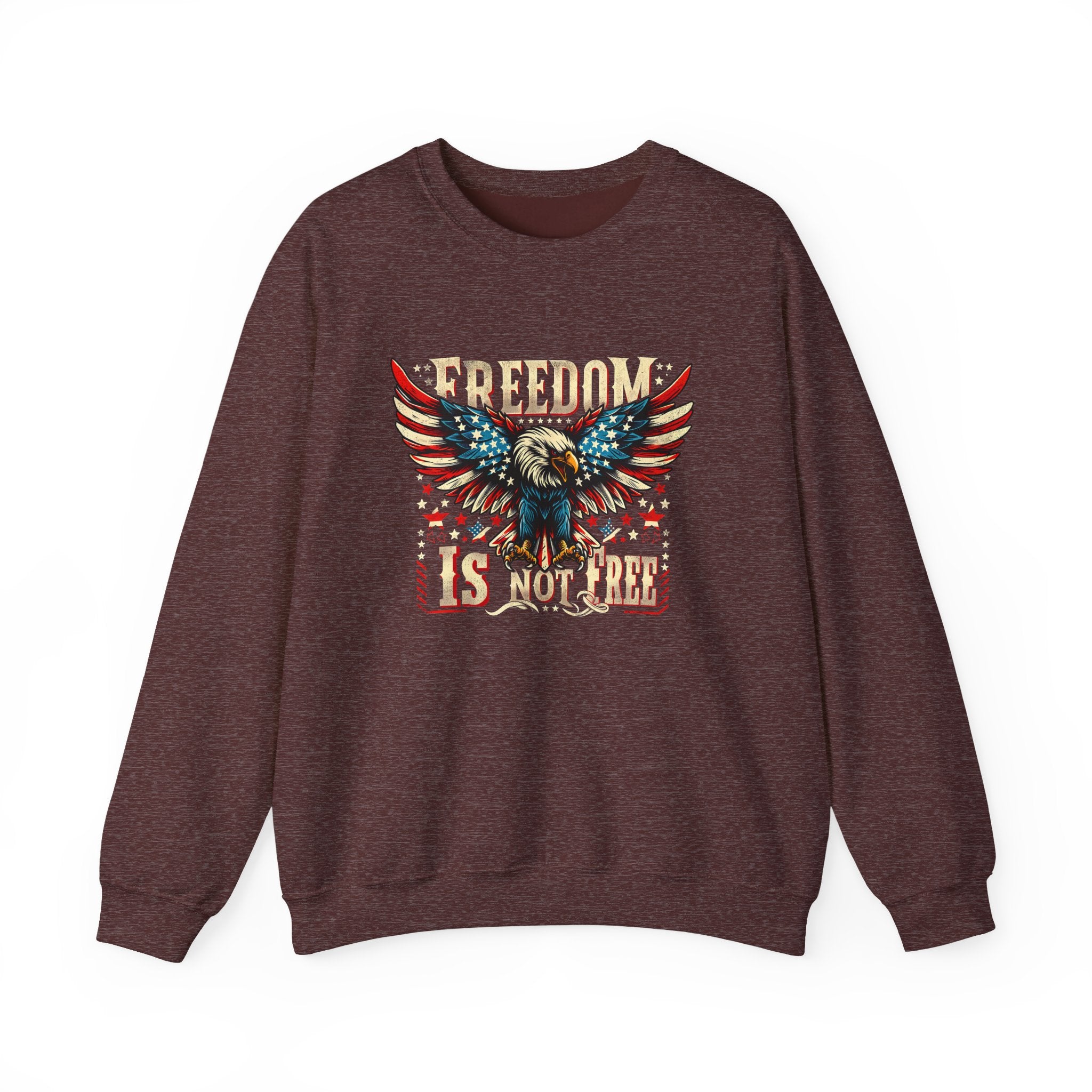 Sweatshirt — 'Freedom Is Not Free' American Eagle Patriotic Crewneck