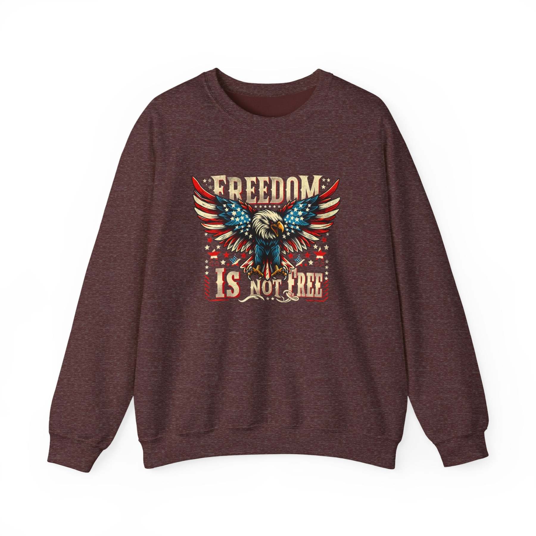 Sweatshirt — 'Freedom Is Not Free' American Eagle Patriotic Crewneck