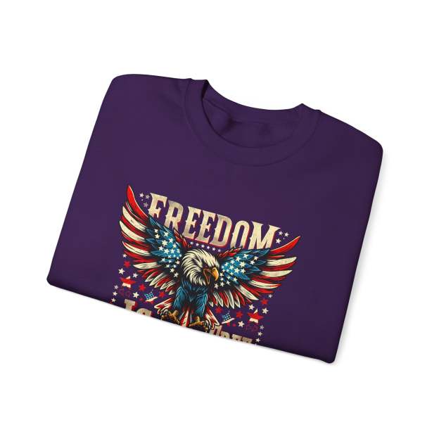 Sweatshirt — 'Freedom Is Not Free' American Eagle Patriotic Crewneck